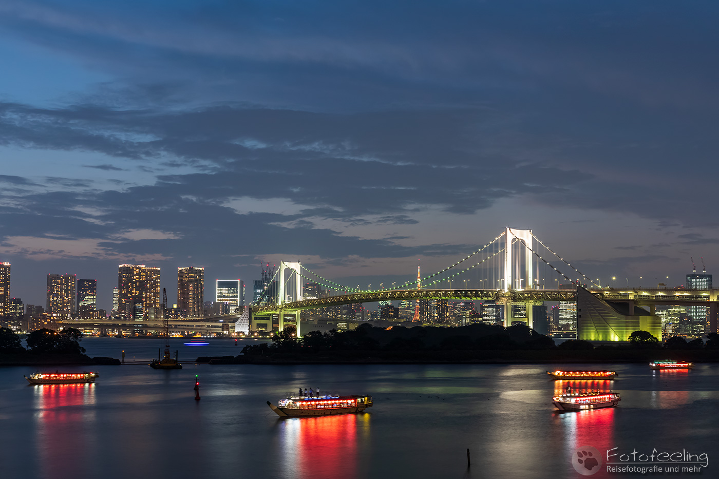 Rainbow Bridge und Tokio Syline