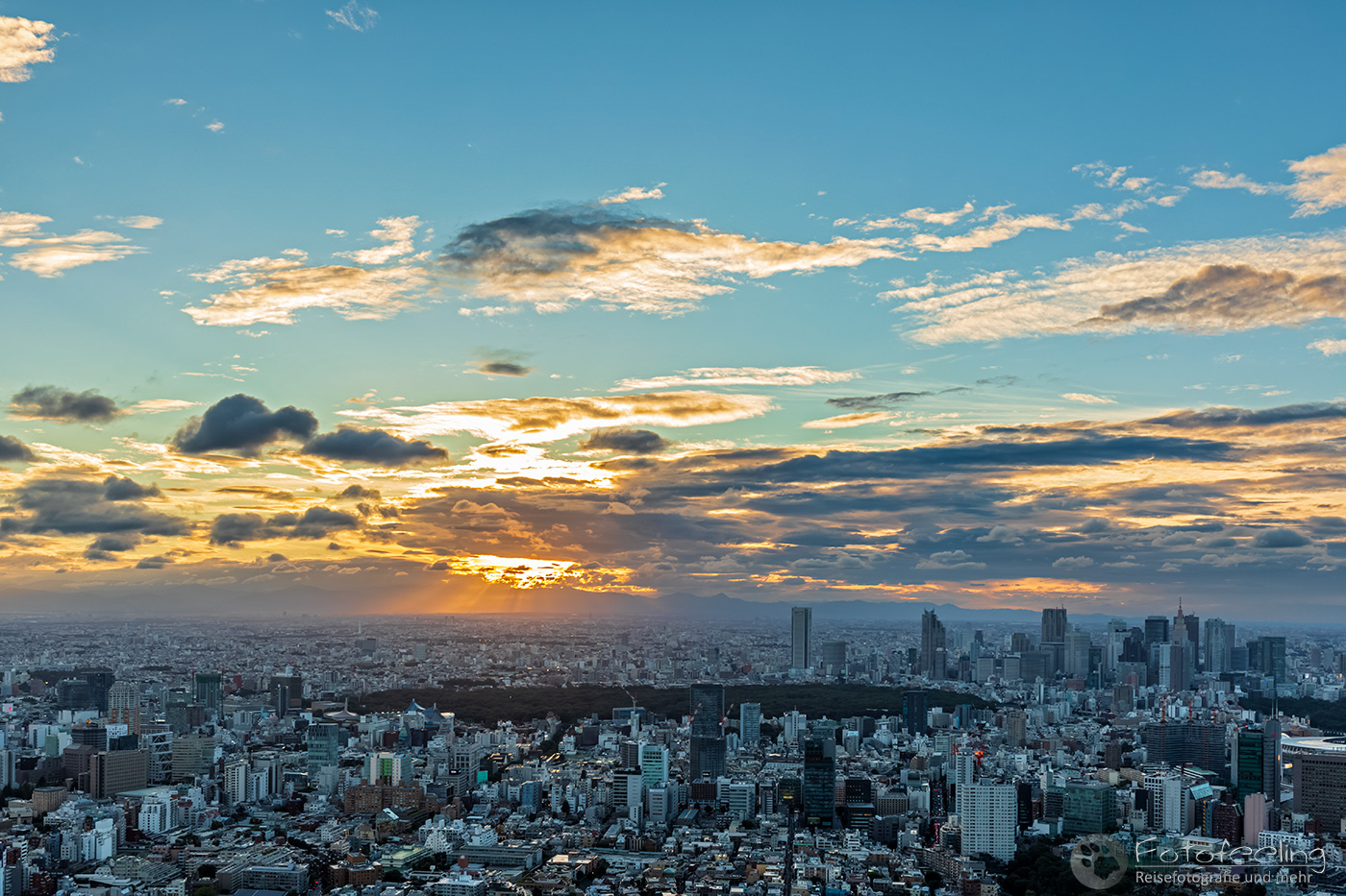 Aussicht vom Mori Tower auf Tokyo