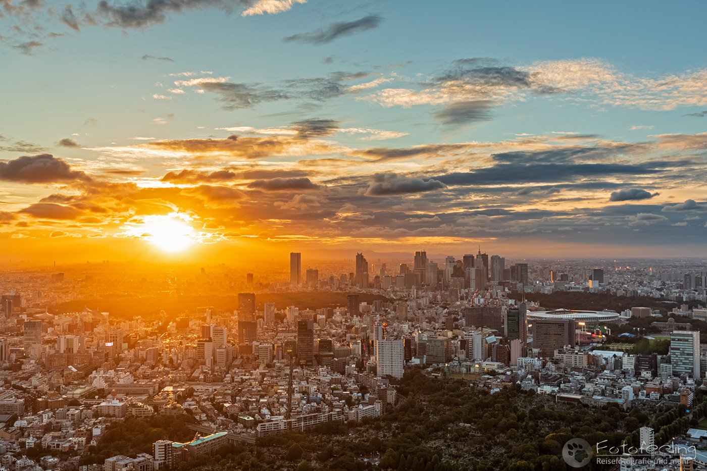 Aussicht vom Mori Tower auf Tokyo