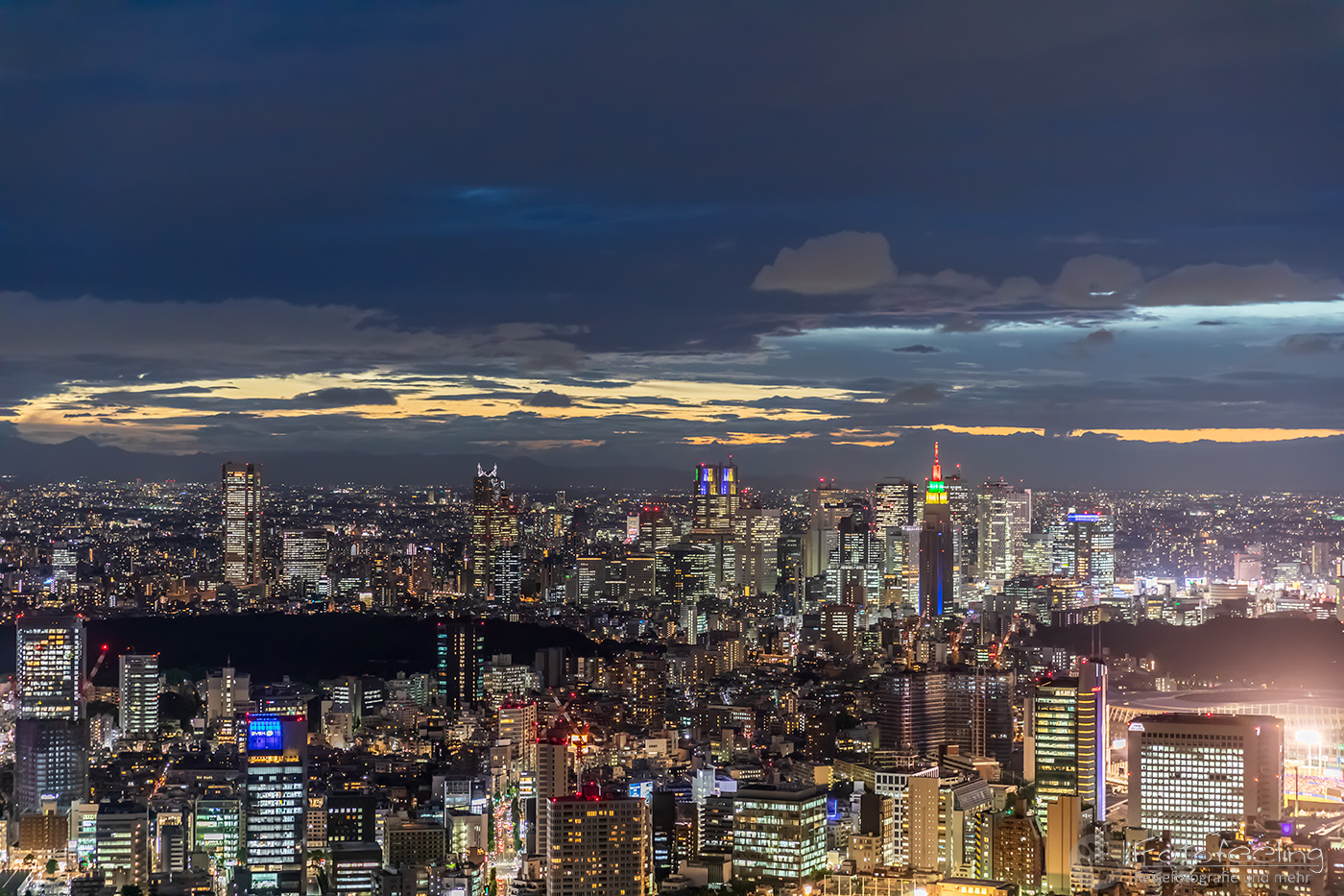 Aussicht vom Mori Tower auf Tokyo