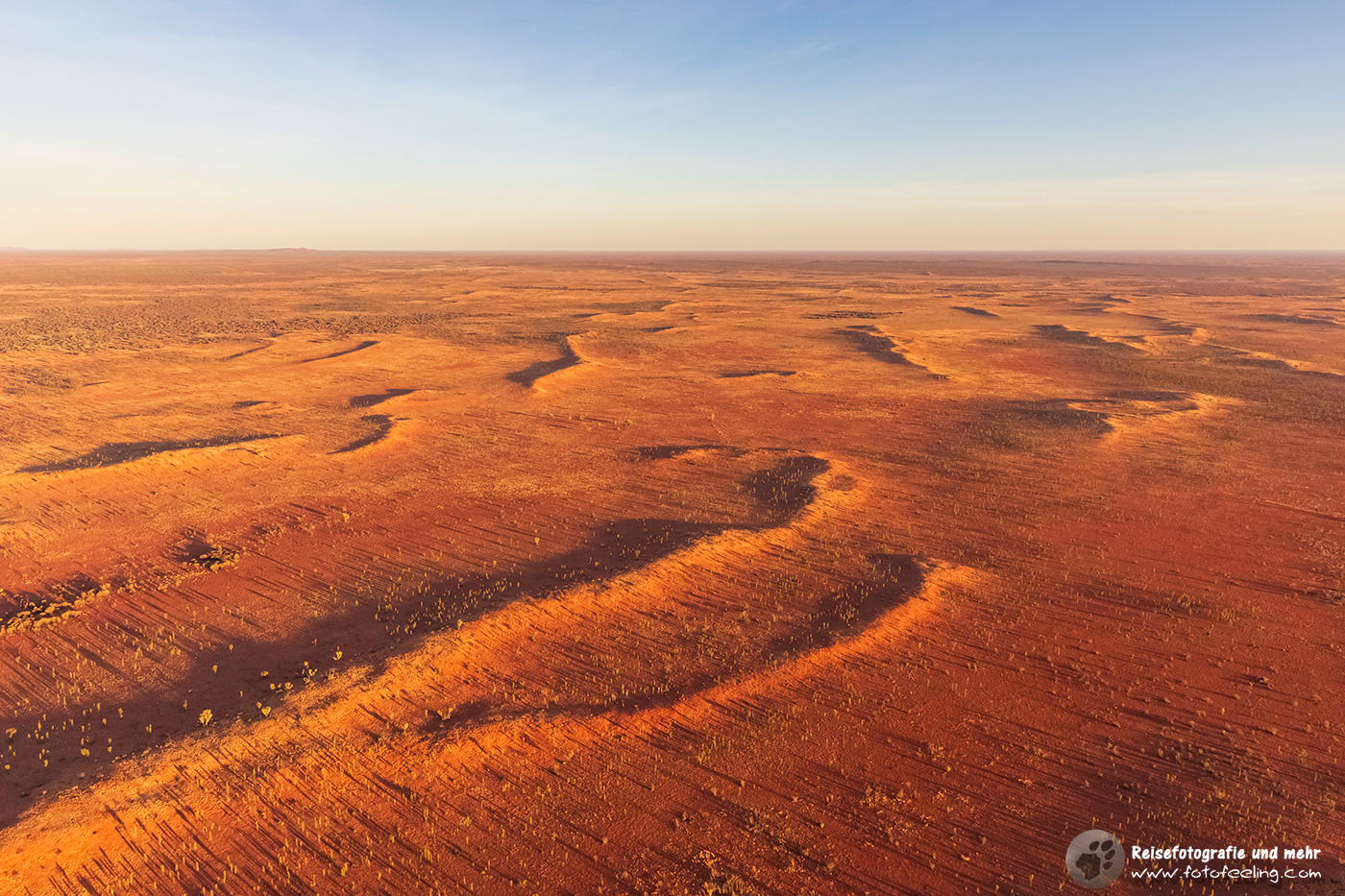 Flug über die Wüste