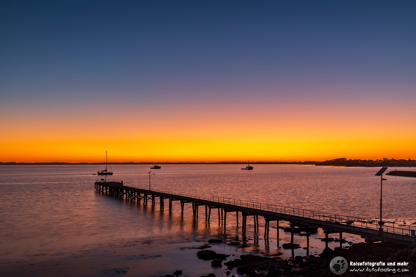 Robe Jetty im Sonnenaufgang