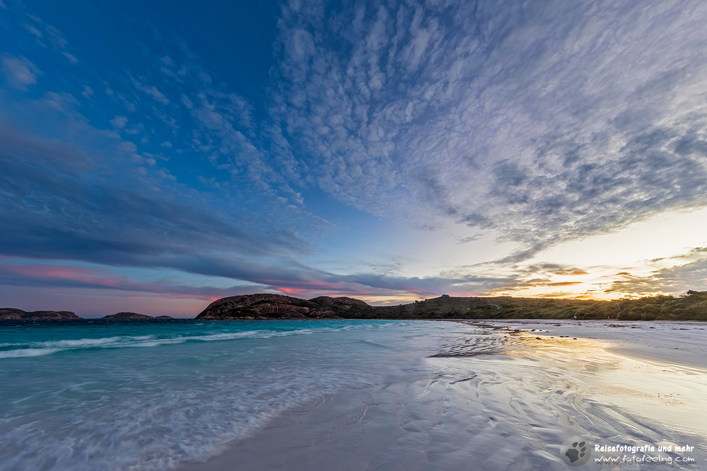 Lucky Bay in der Abenddämmerung