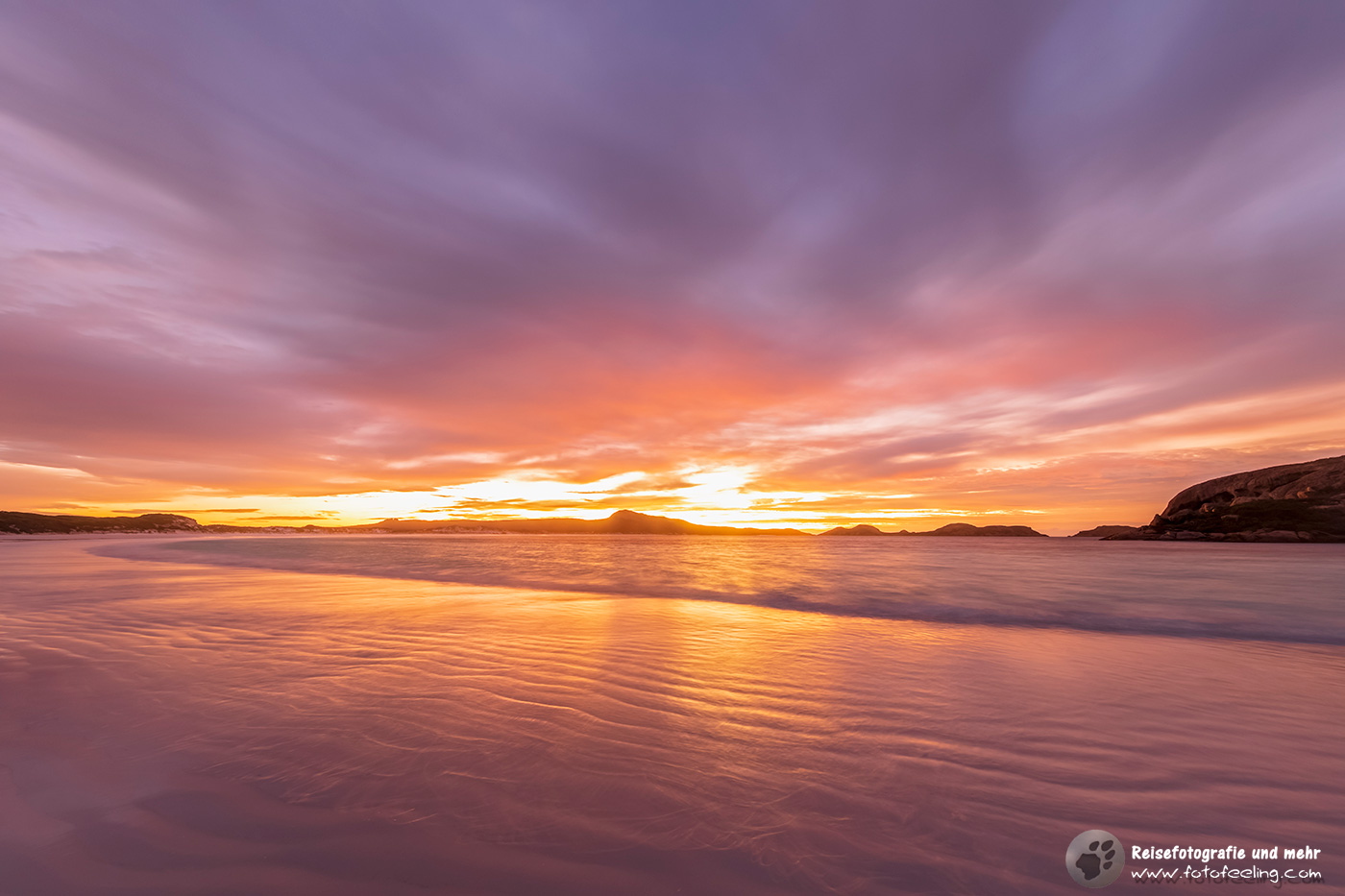 Lucky Bay im Sonnenaufgang
