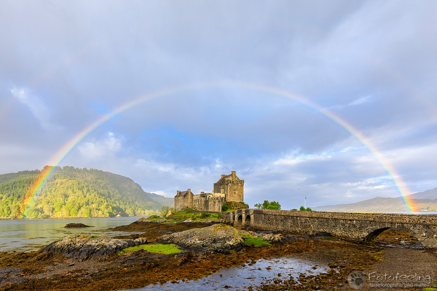 Eilean Donan Castle, Blaue Stunde