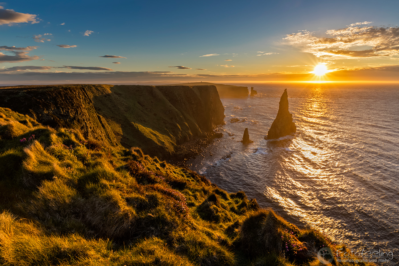 Duncansby Stacks zum Sonnenaufgang