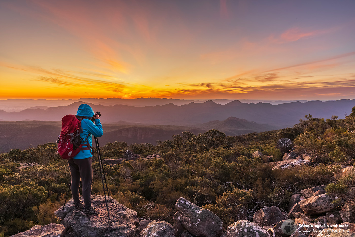 Andrea auf dem Mount William
