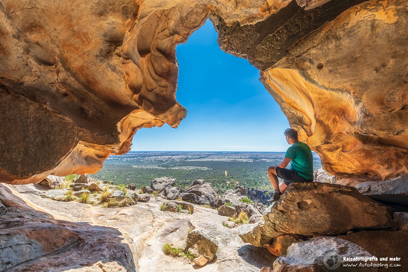 Chris in der Hollow Mountain Cave