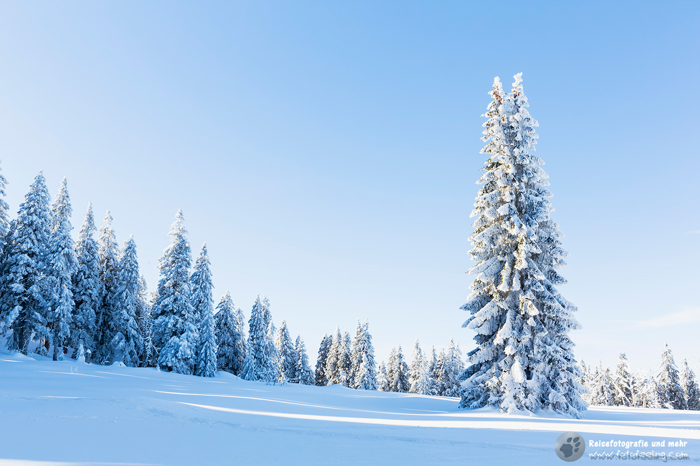Tiefverschneiter Aufstieg