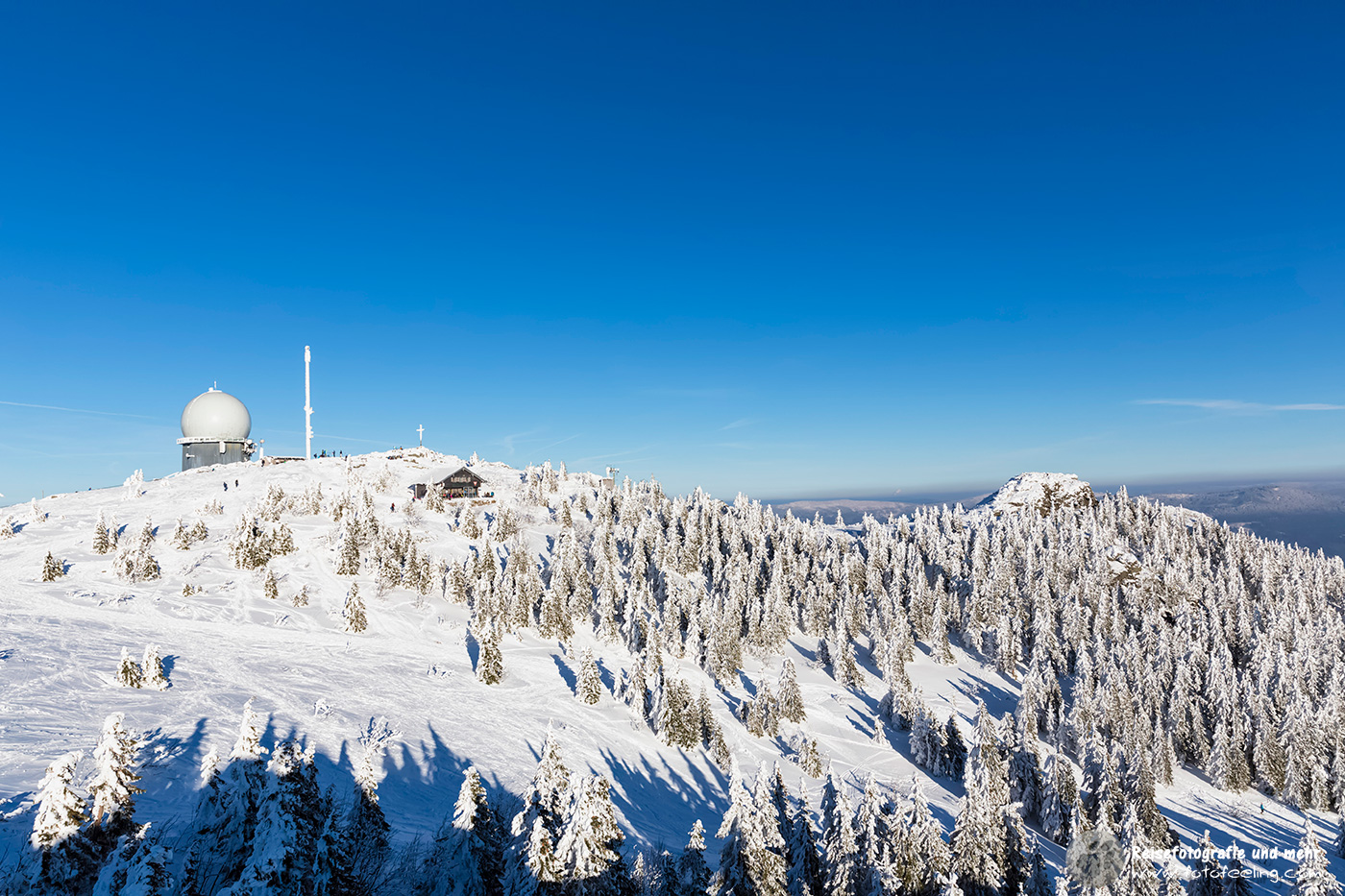 Blick zum Arbergipfel
