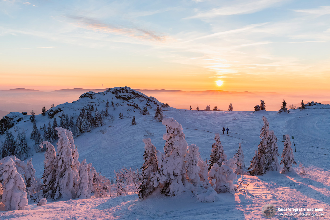 Sonnenuntergang auf dem Arber