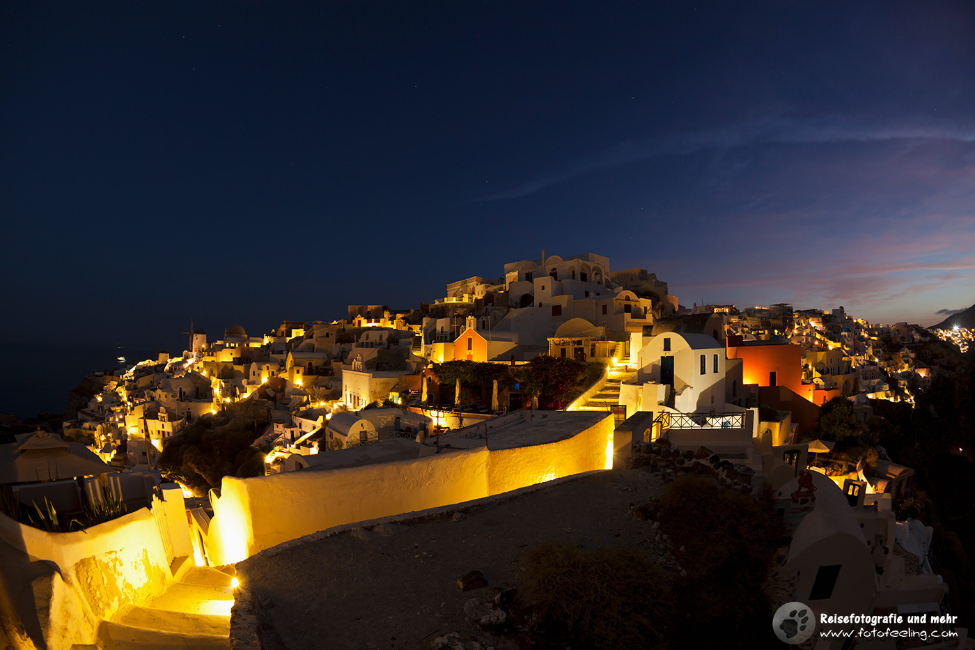 Dämmerung in Oia