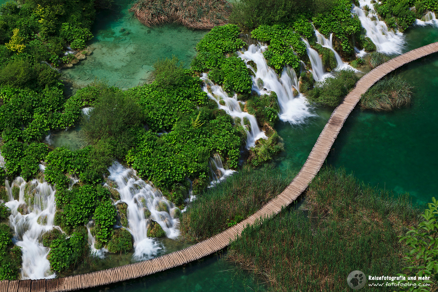 Donja Jezera Kaluderovac Boardwalk, Untere Seen