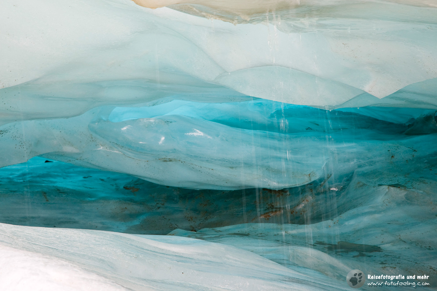 Blaues Eis am Pasterze Gletscher