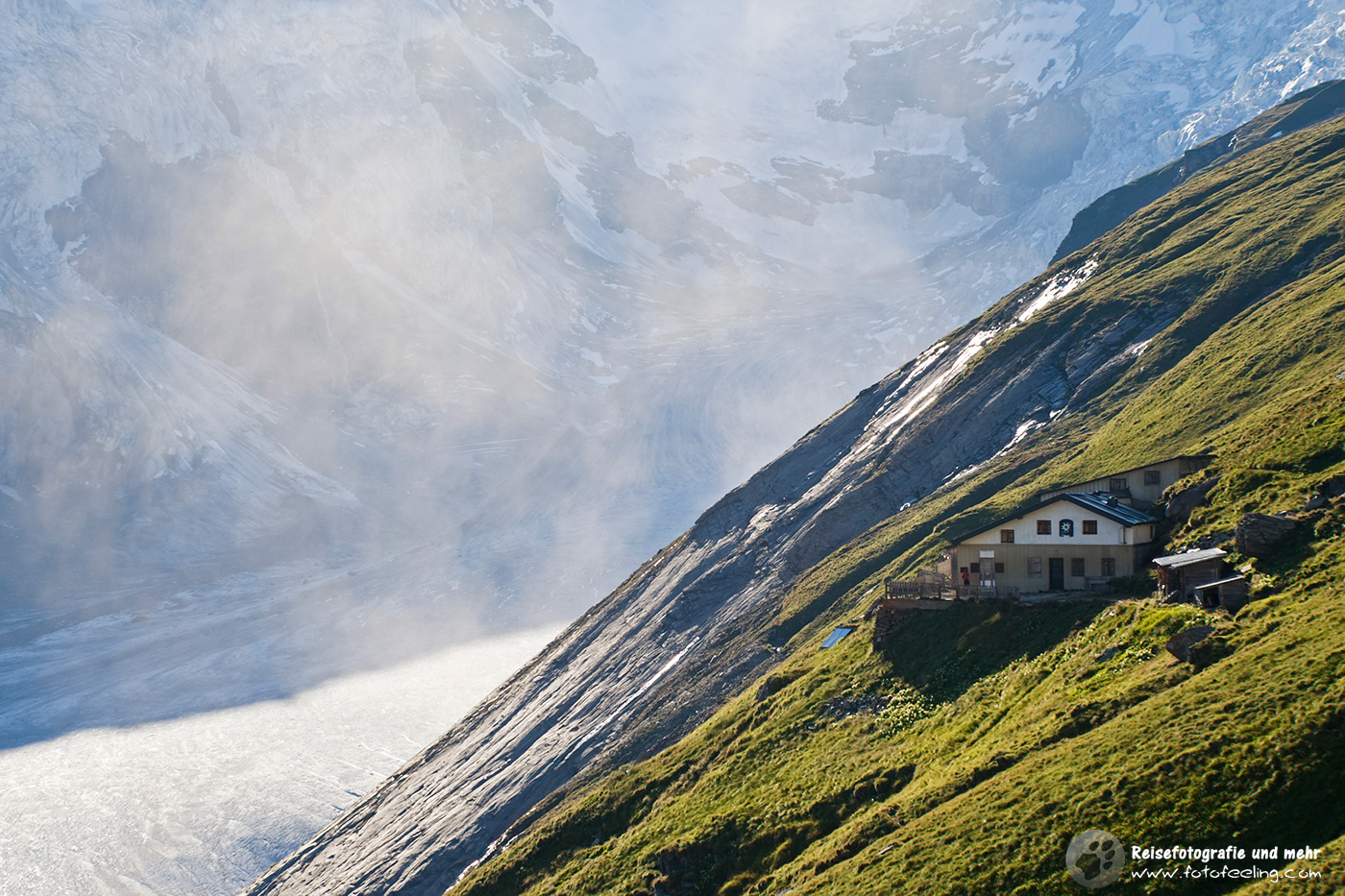 Pasterze Gletscher und Hofmannshütte