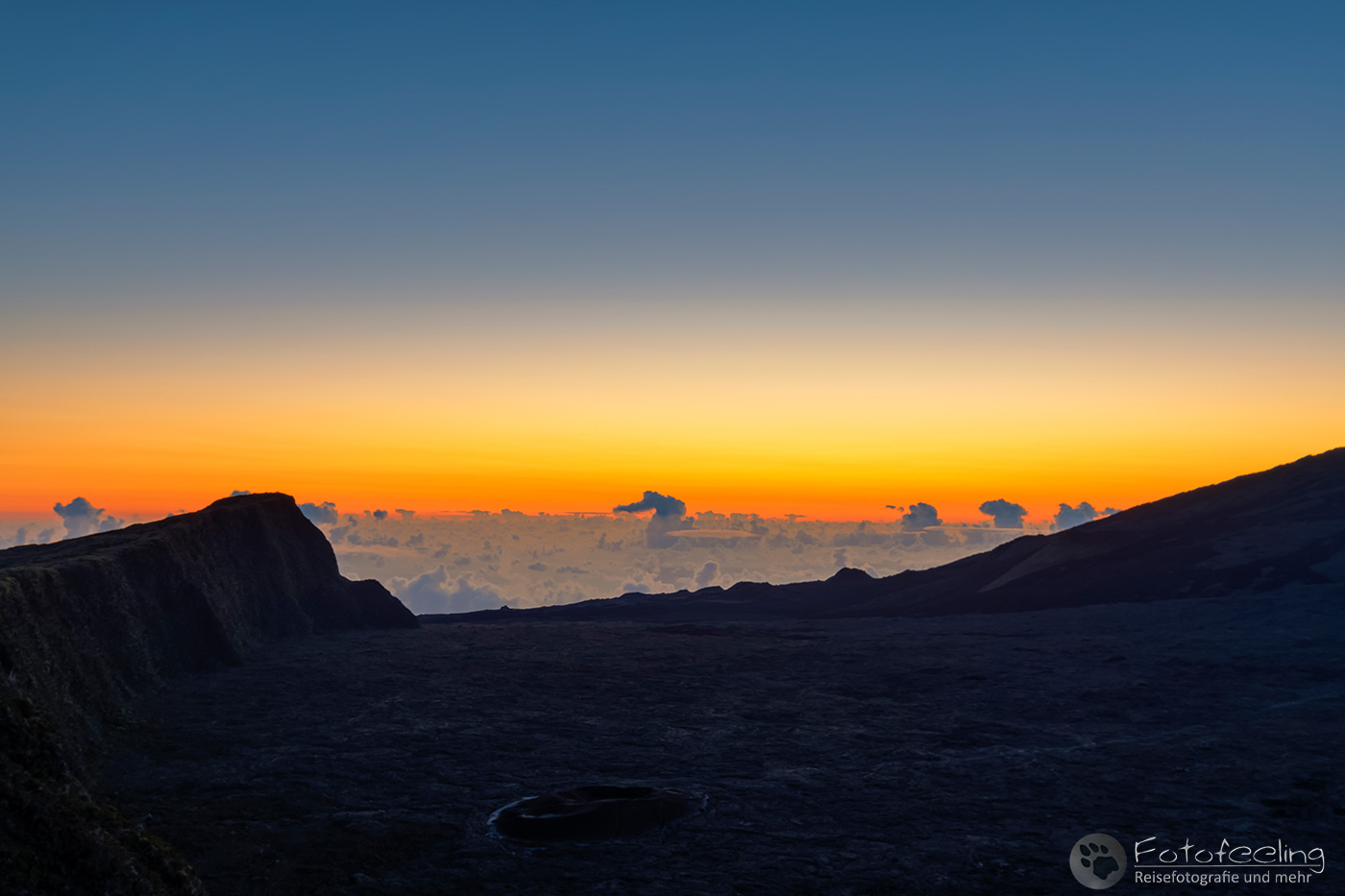 Aussicht vom Pas de Bellecombe, Sonnenaufgang