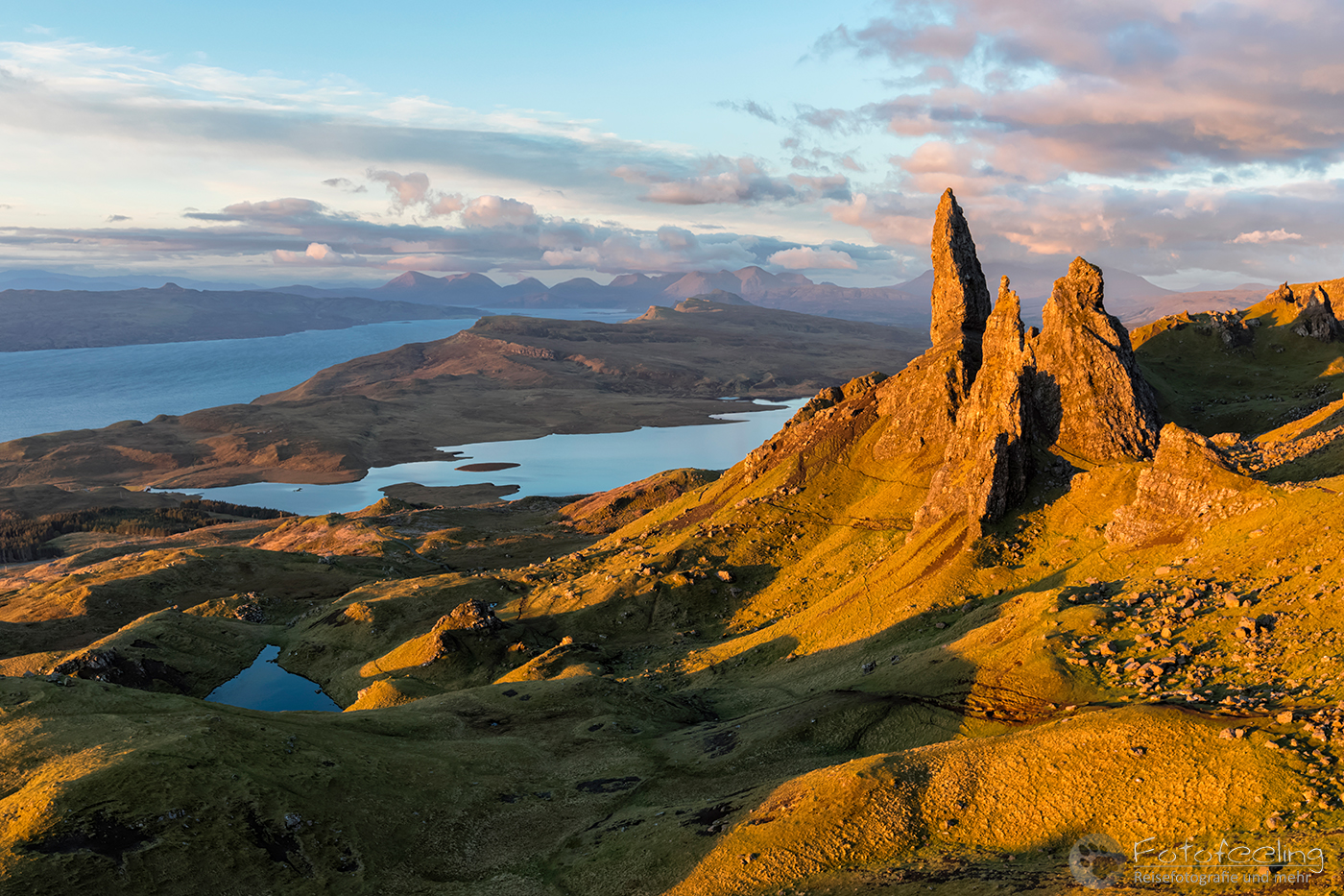 Morgenlicht auf dem Old Man of Storr
