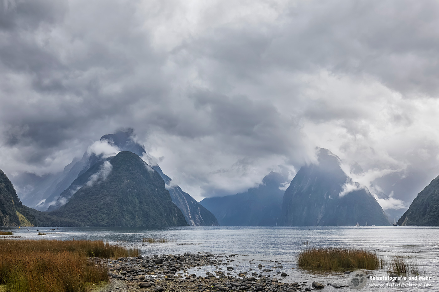 Mitre Peak und Milford Sound - Schlechtwetterfront