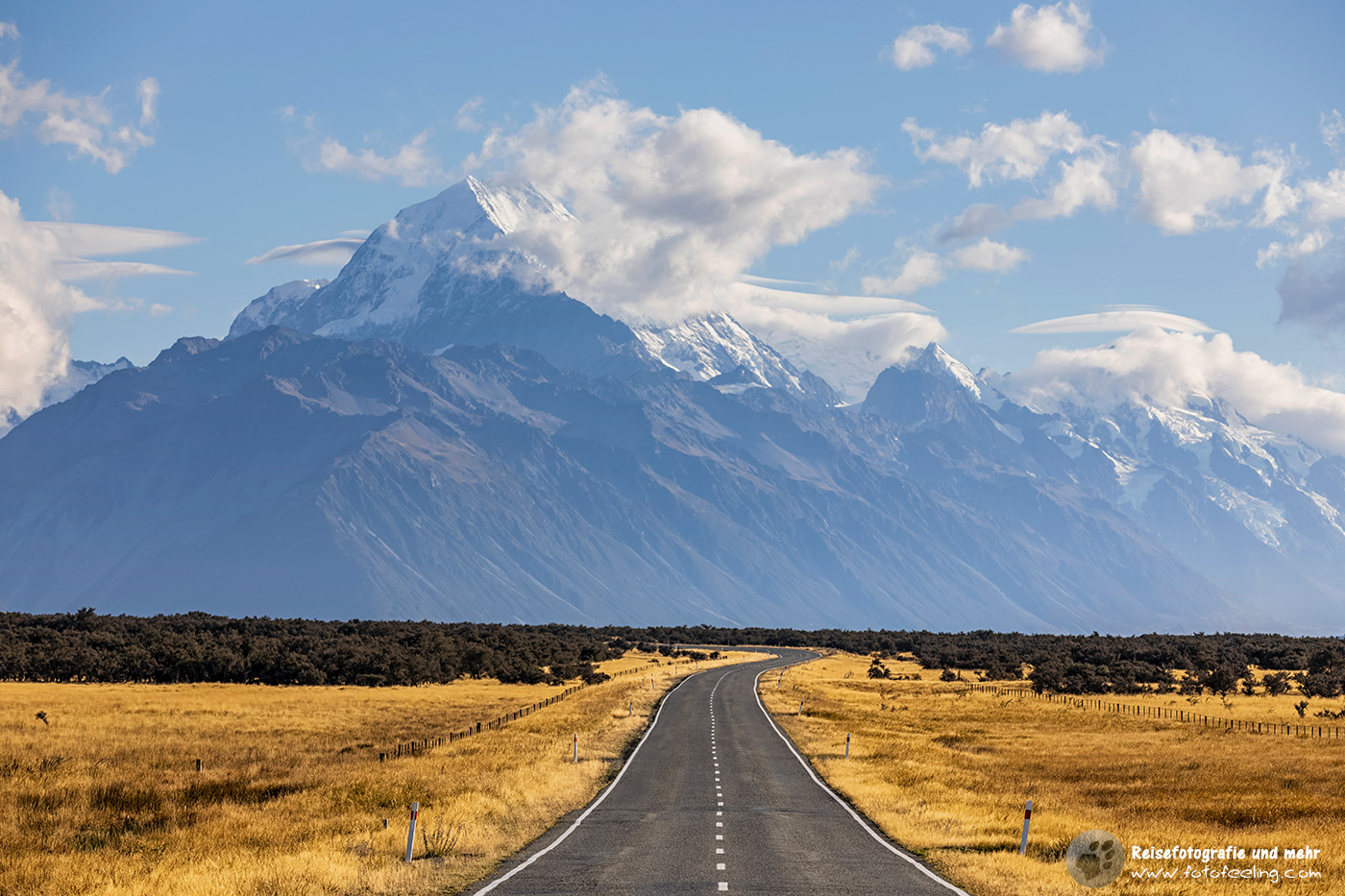 Mount Cook Road und Aoraki / Mount Cook