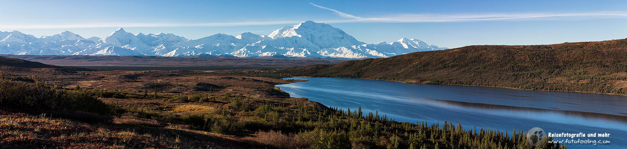 Susitna River mit der Alaska Range