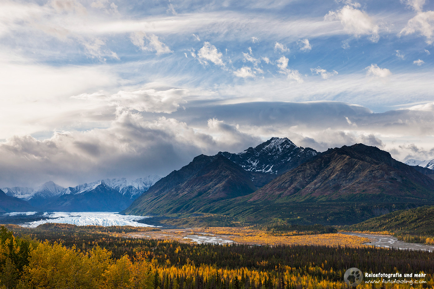 Blick auf den Matanuska Gletscher