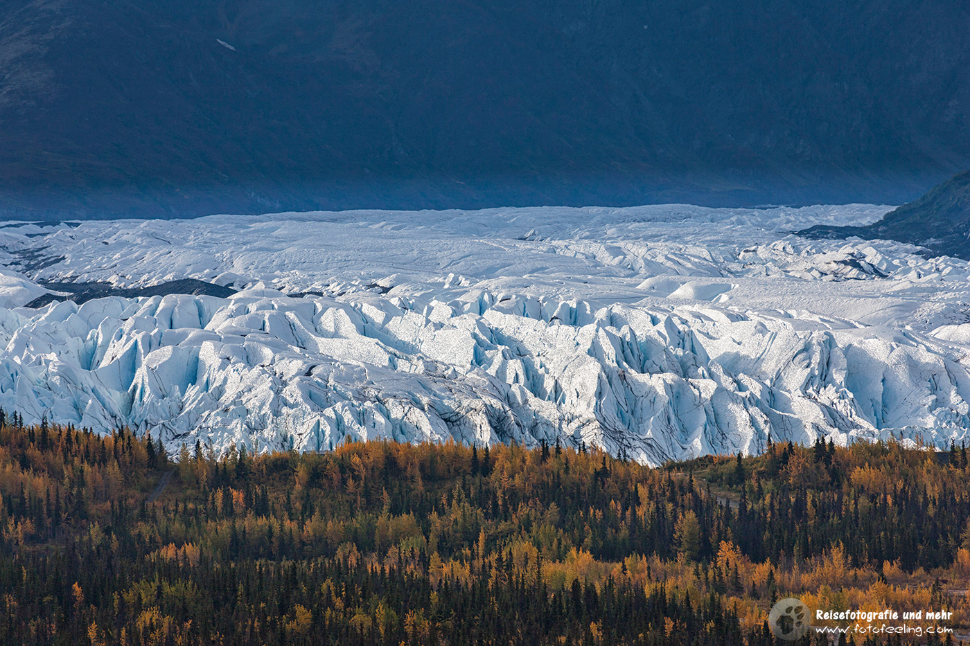 Blick auf den Matanuska Gletscher