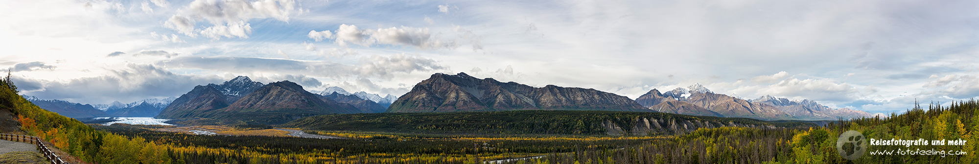 Blick zum Matanuska Gletscher