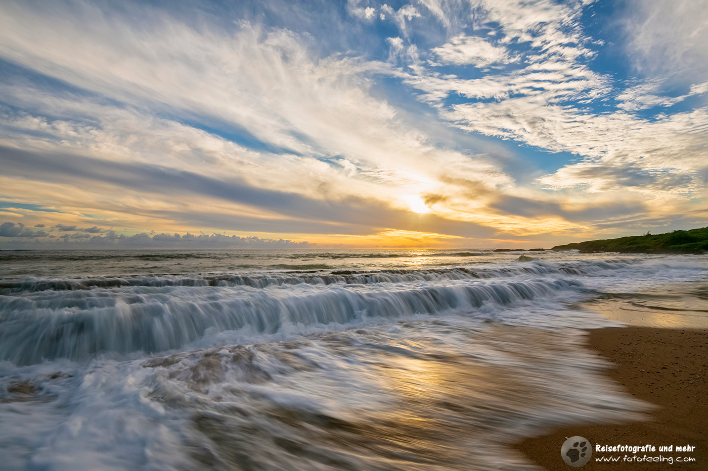 Sonnenuntergang am Strand