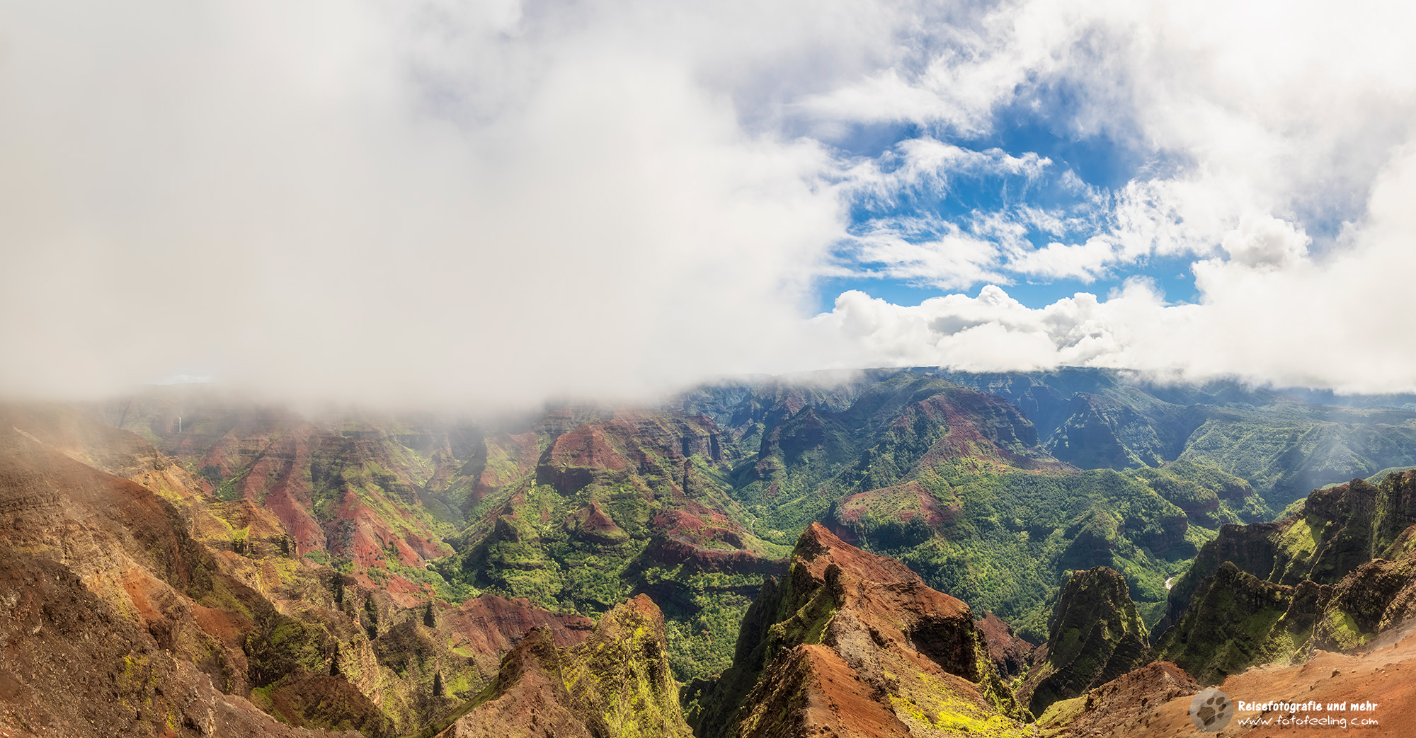Waimea Canyon Lookout, Aussicht in den Waimea Canyon