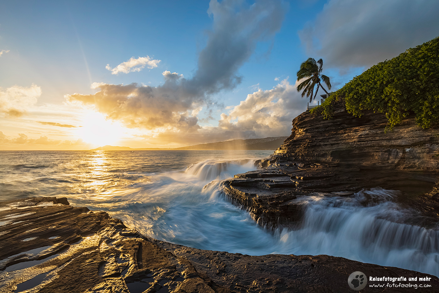 China Wall & Diamond Head, Sonnenuntergang