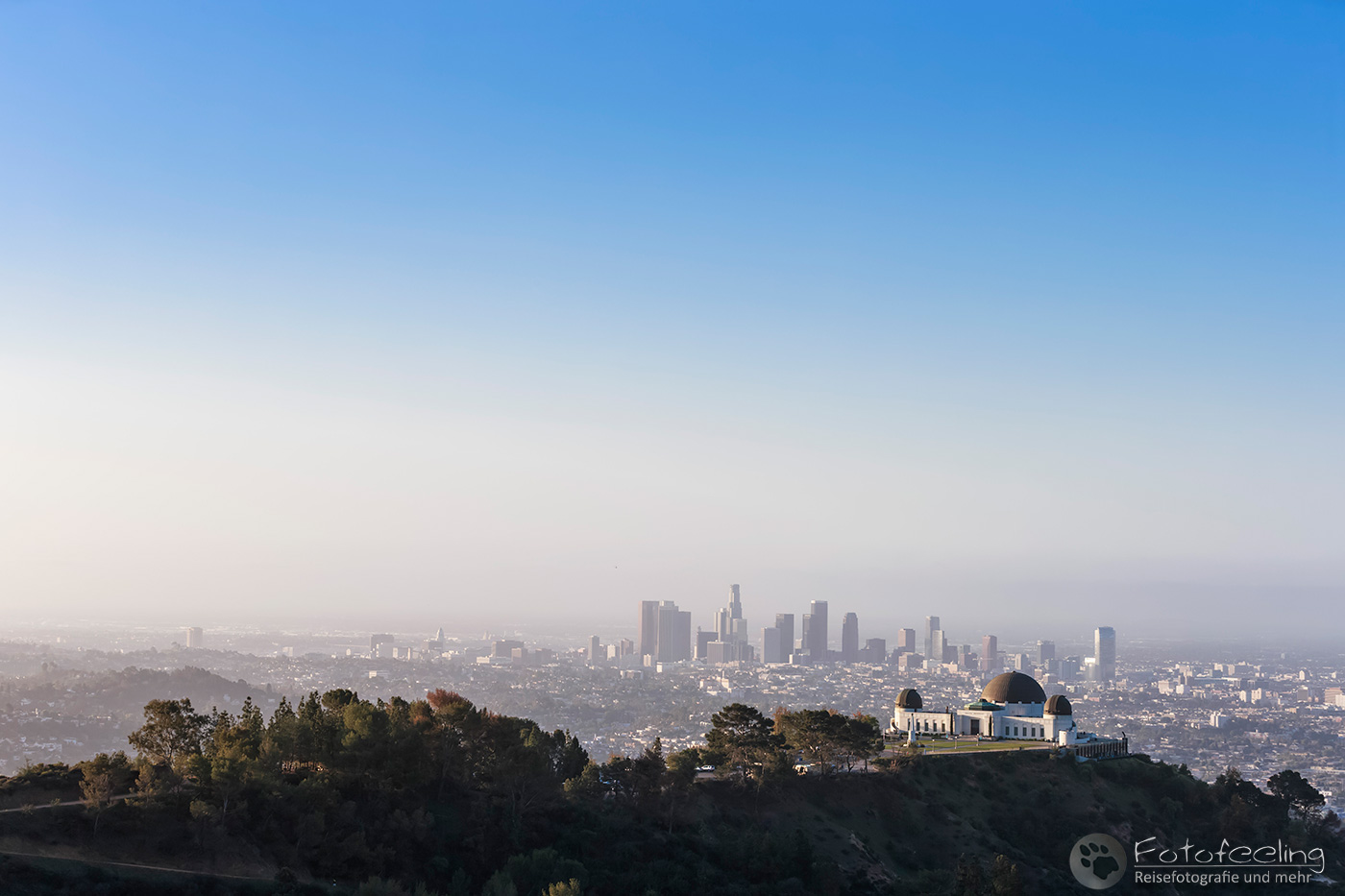 Griffith Observatory und Skyline von Los Angeles