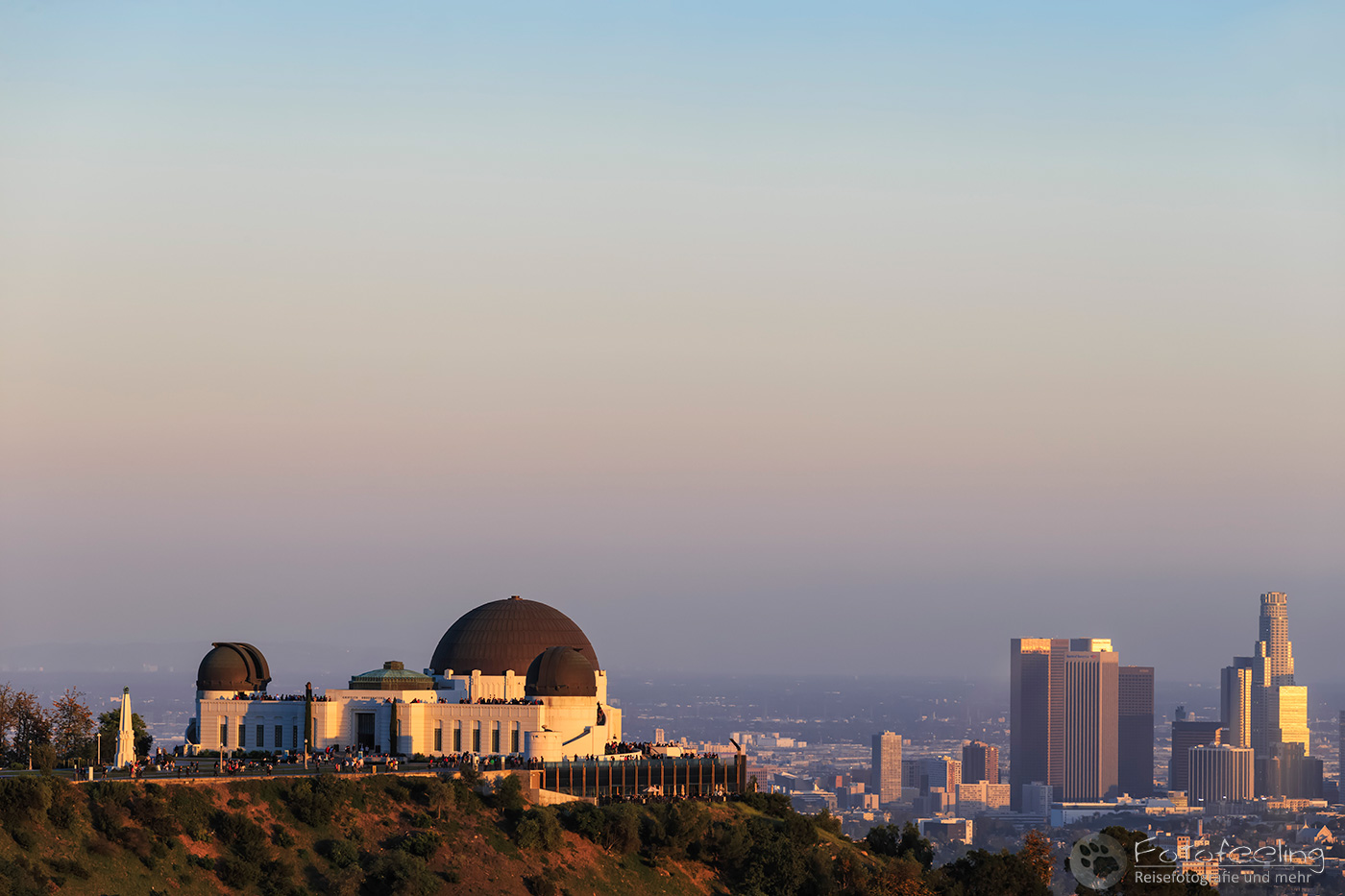 Griffith Observatory und Skyline von Los Angeles