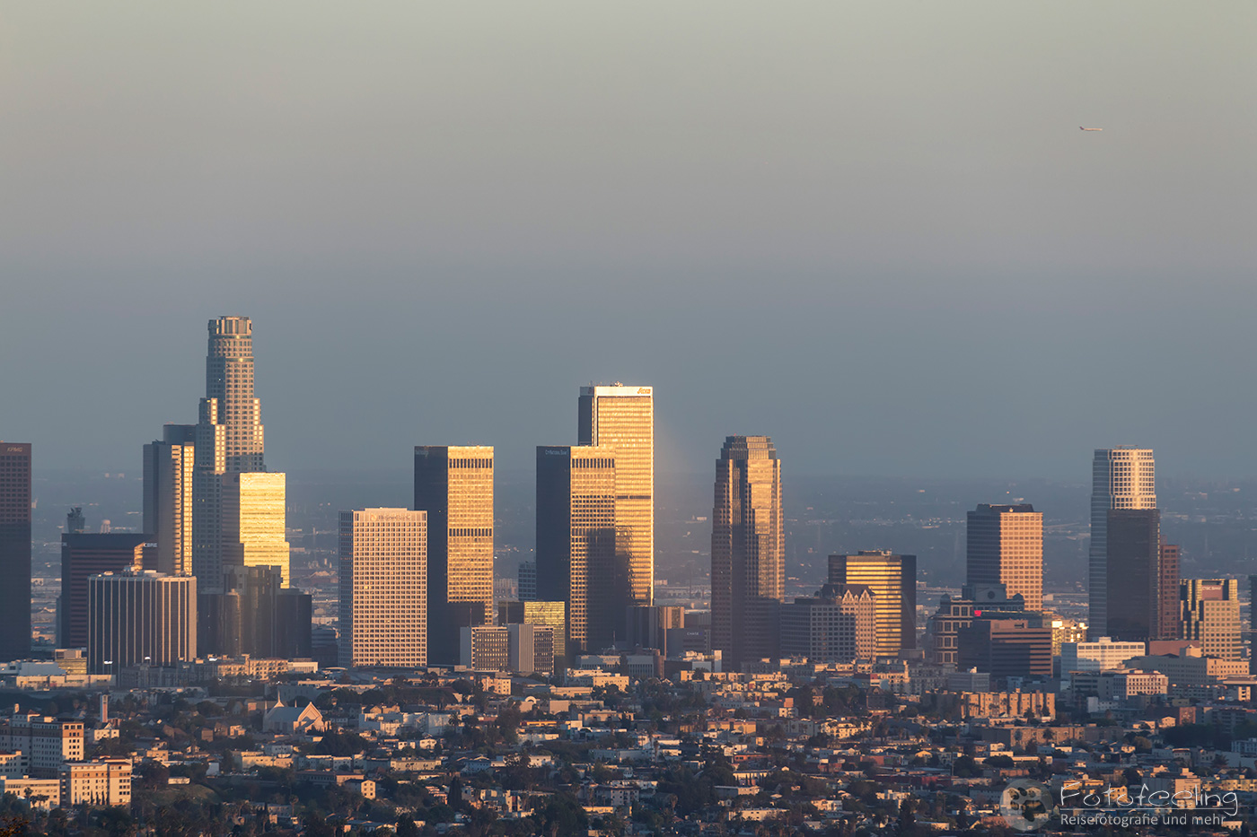 Aussicht vom Griffith Observatory auf die Skyline von Los Angeles