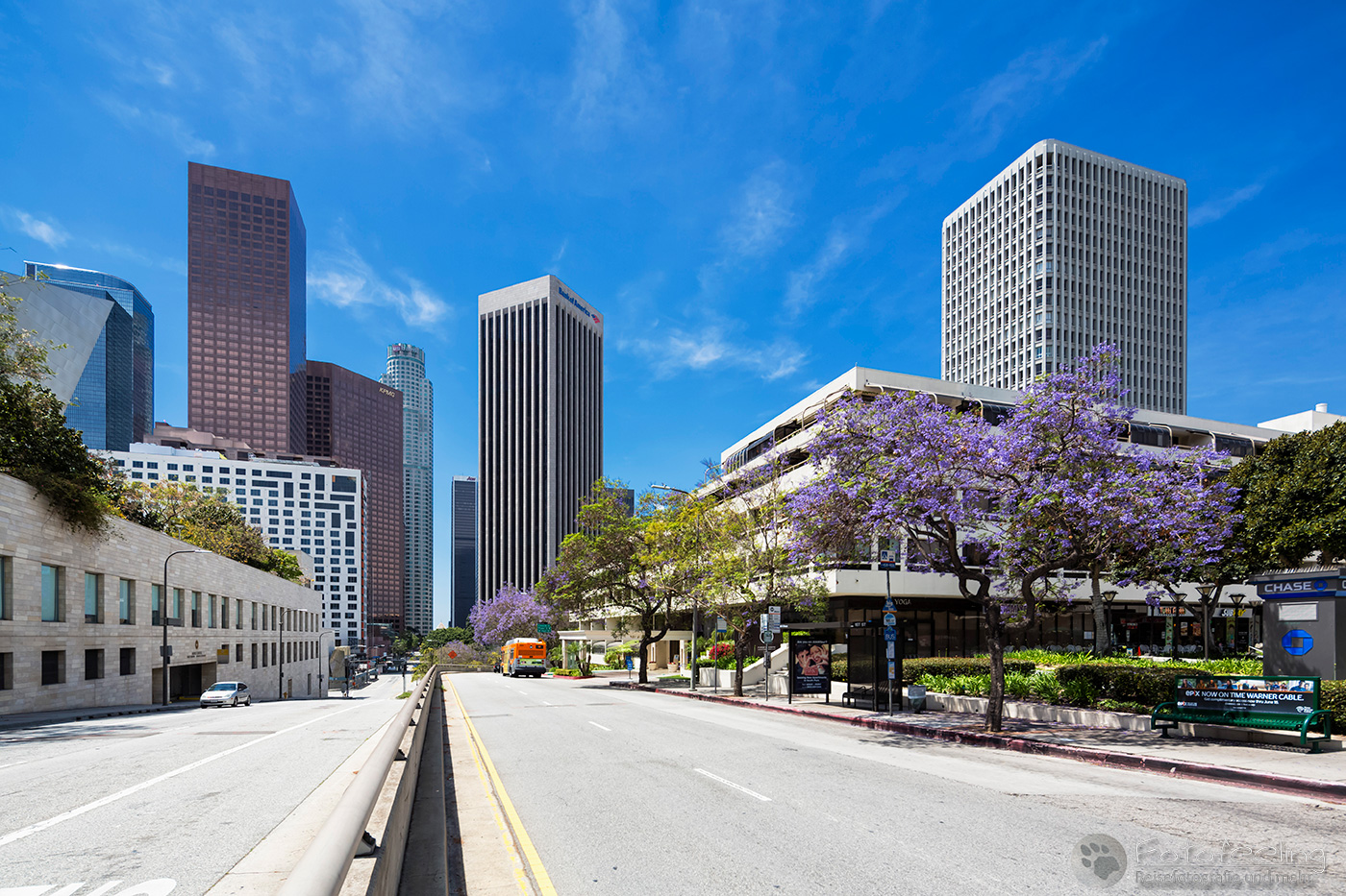 Music Center mit Bank of America und Wells Fargo Center