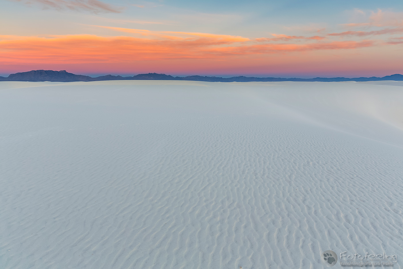 Morgendämmerung in White Sands