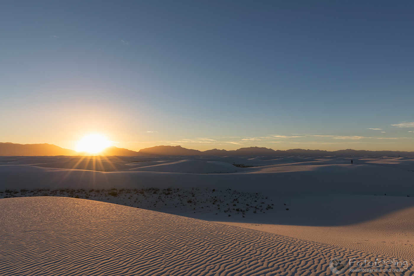 Sonnenuntergang in White Sands