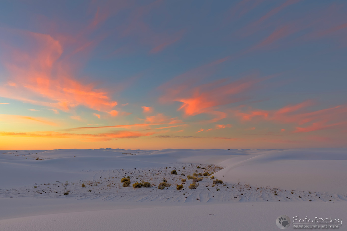 Morgendämmerung in White Sands