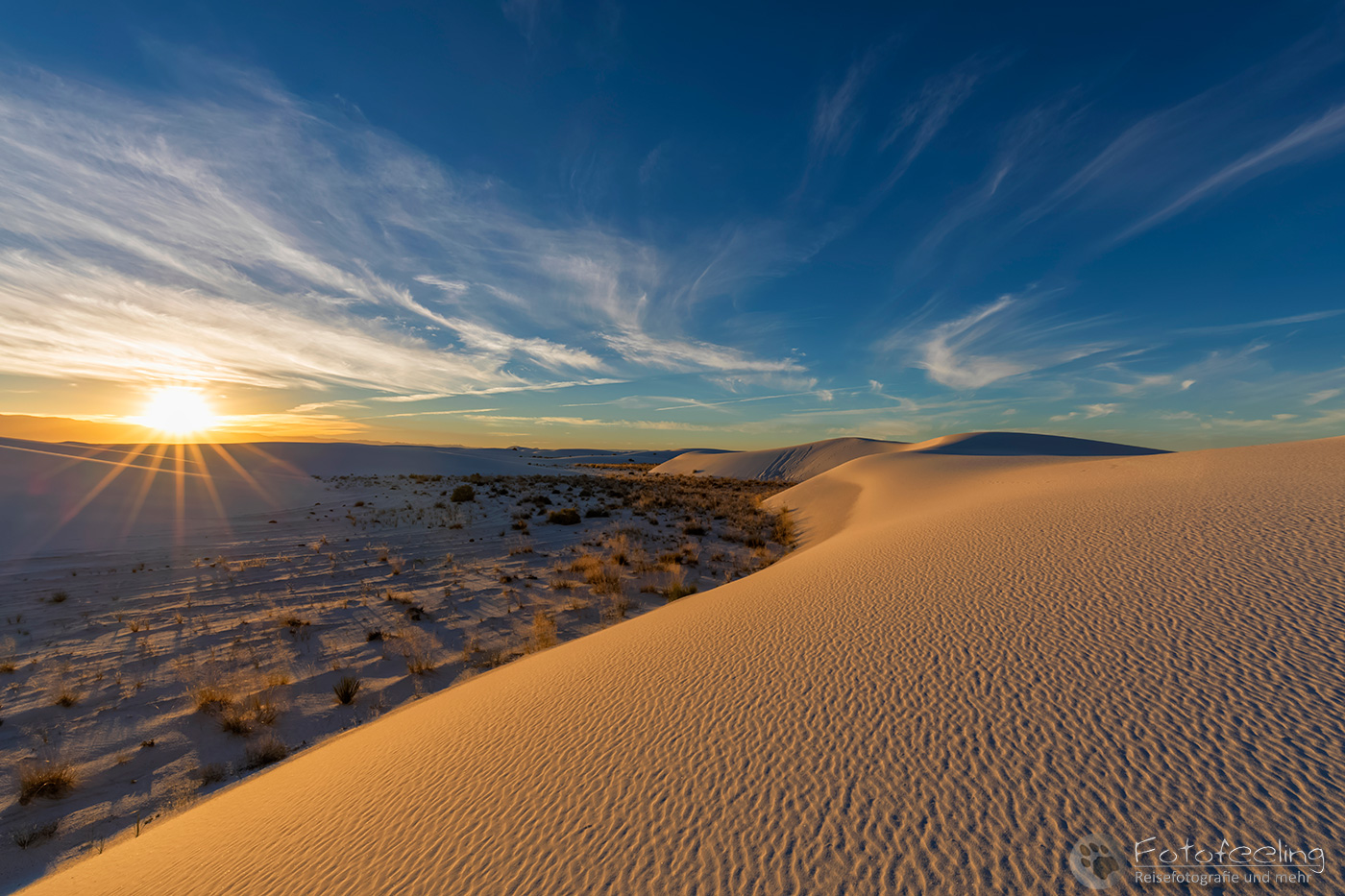 Sonnenaufgang in White Sands
