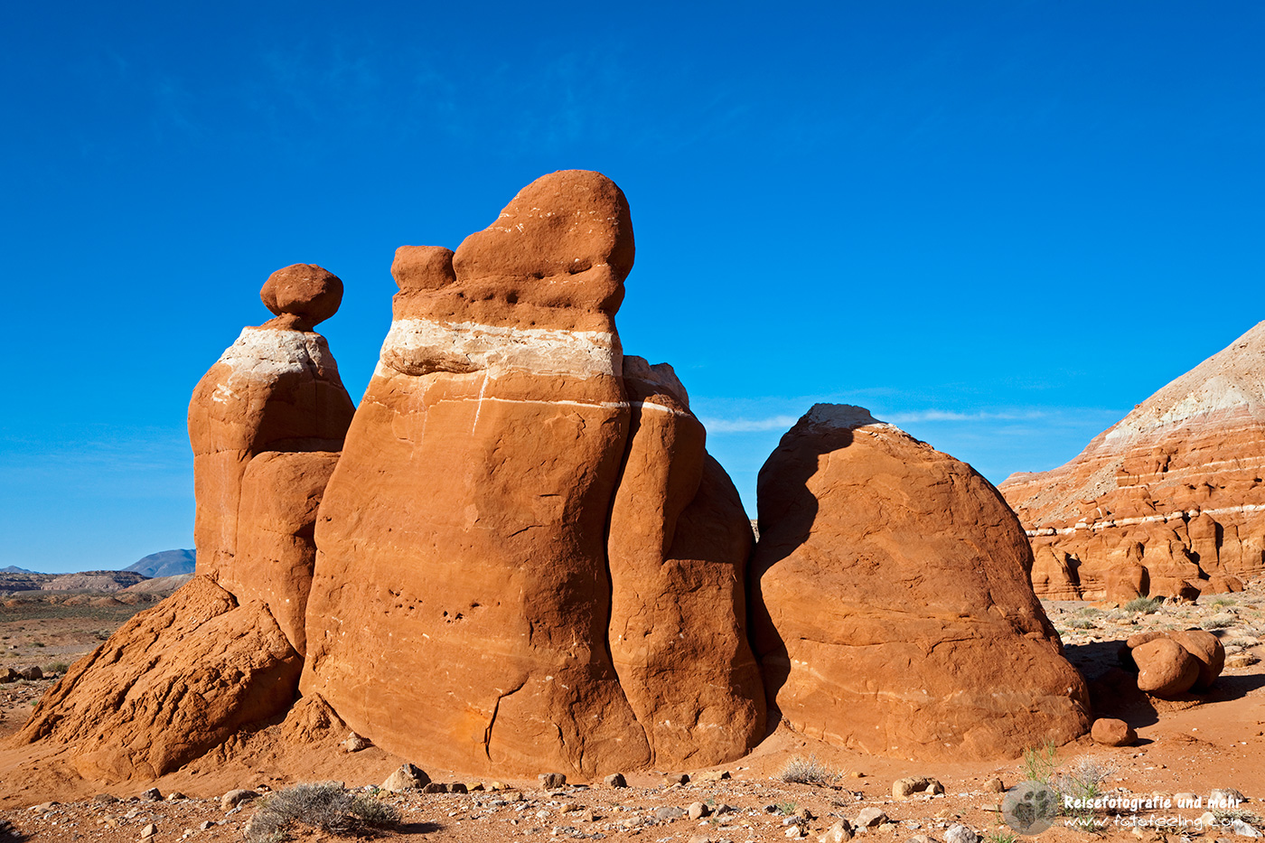 Verschiedenfarbige Sandsteinformationen, Little Egypt Geologic Site