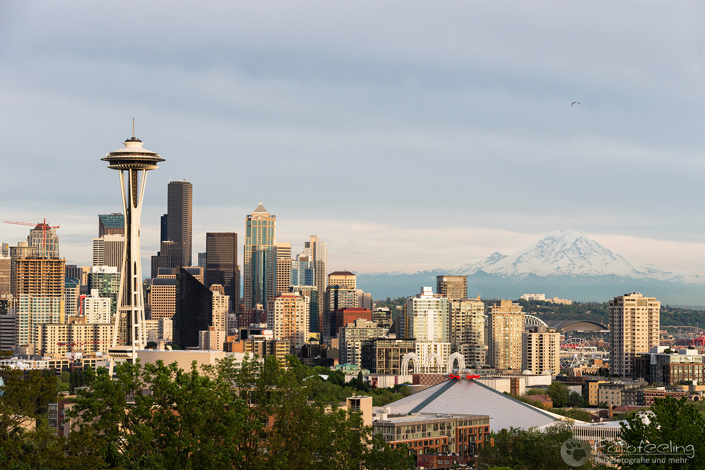 Seattle Skyline mit Mount Rainier