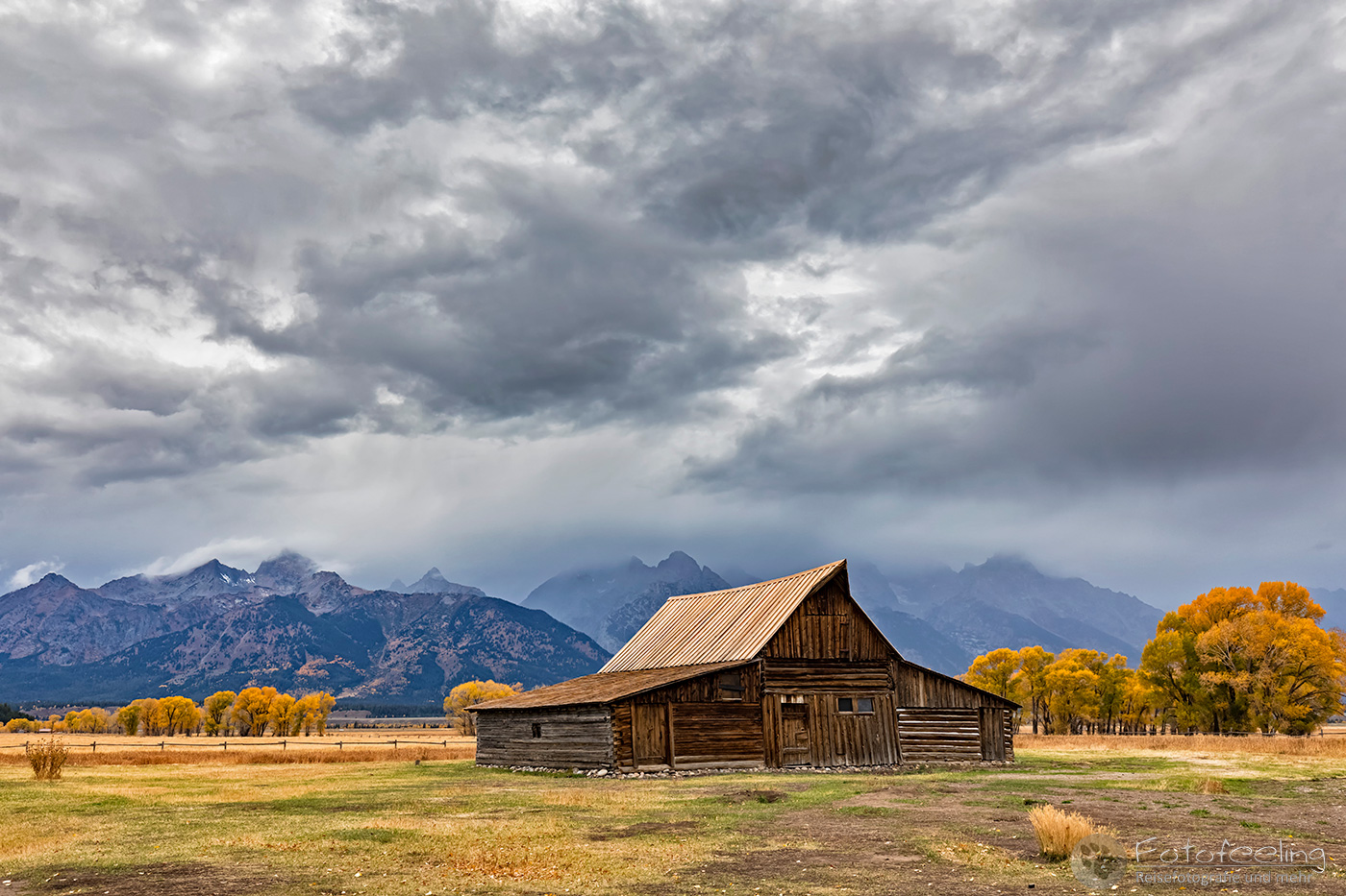 A. Moulton Barn vor der Teton Range