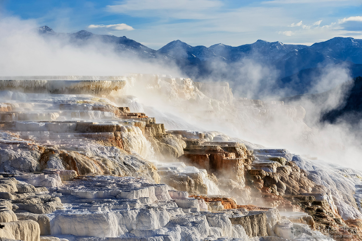 Canary Spring, Upper Terraces, Mammoth Hot Springs