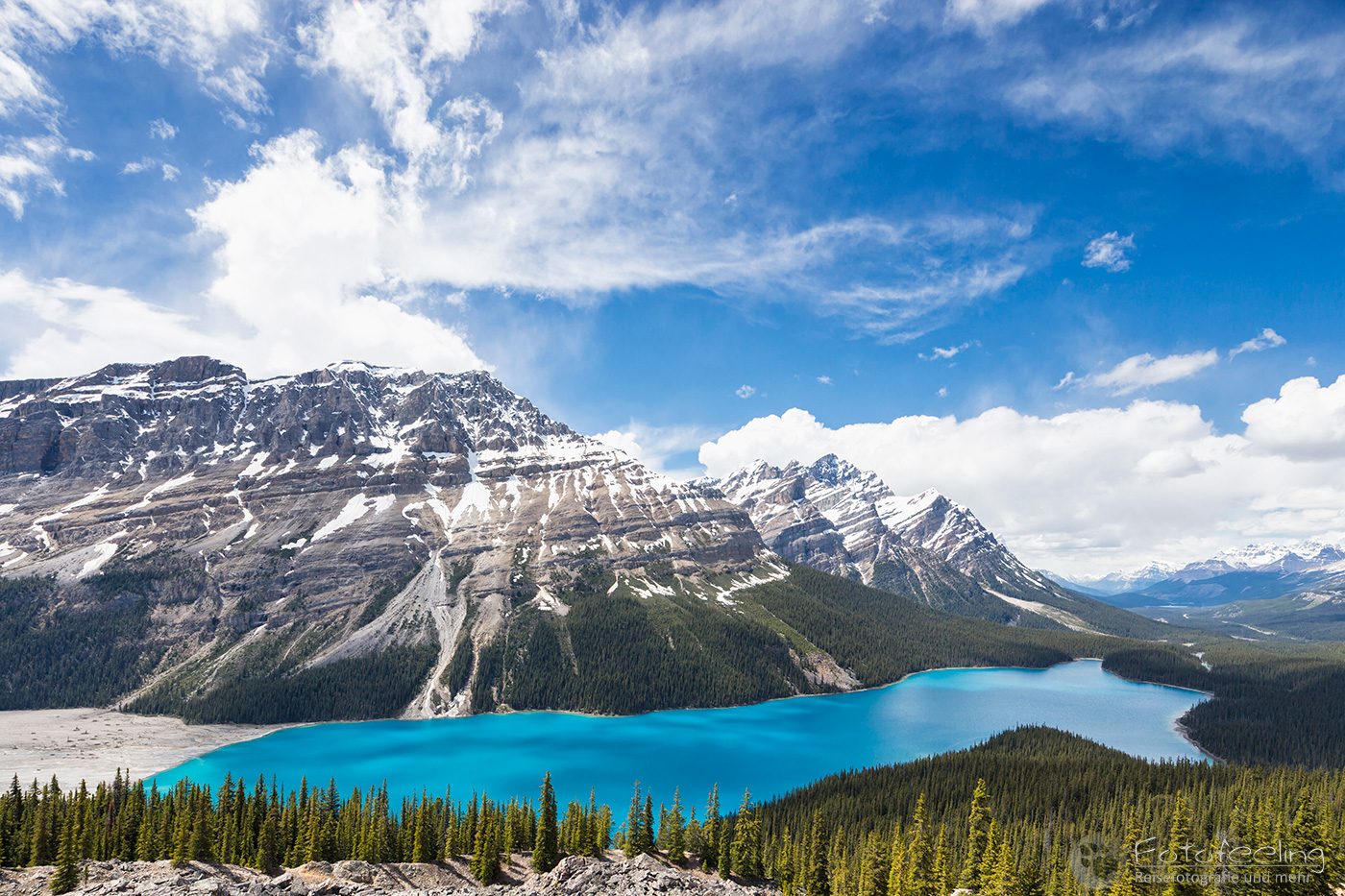 Peyto Lake vom Bow Summit