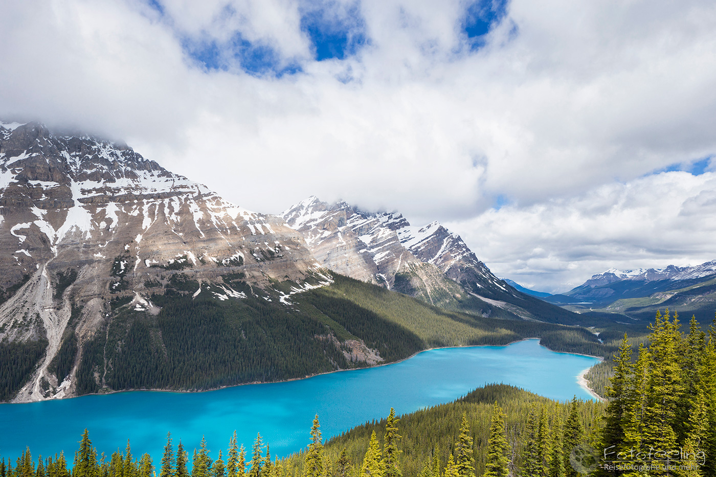 Peyto Lake vom Bow Summit