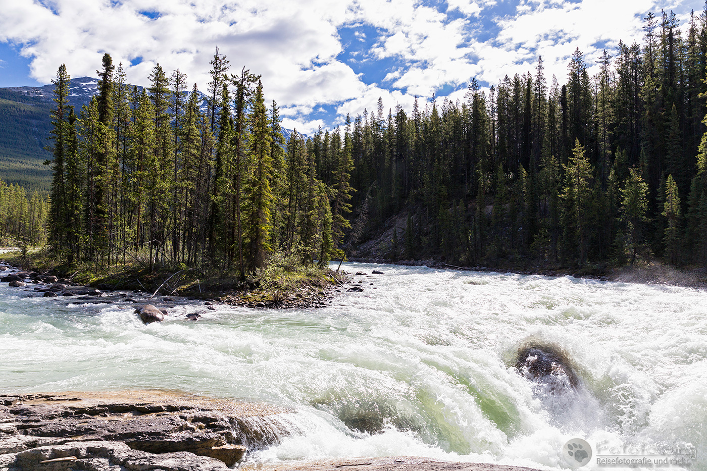 Sunwapta Falls & Sunwapta River