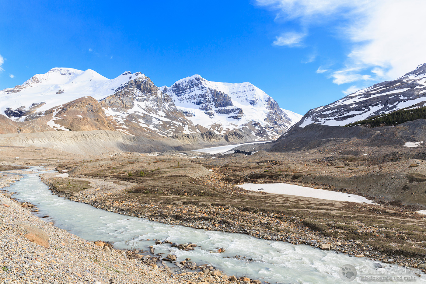 Schmelzwasser vom Athabasca Glacier