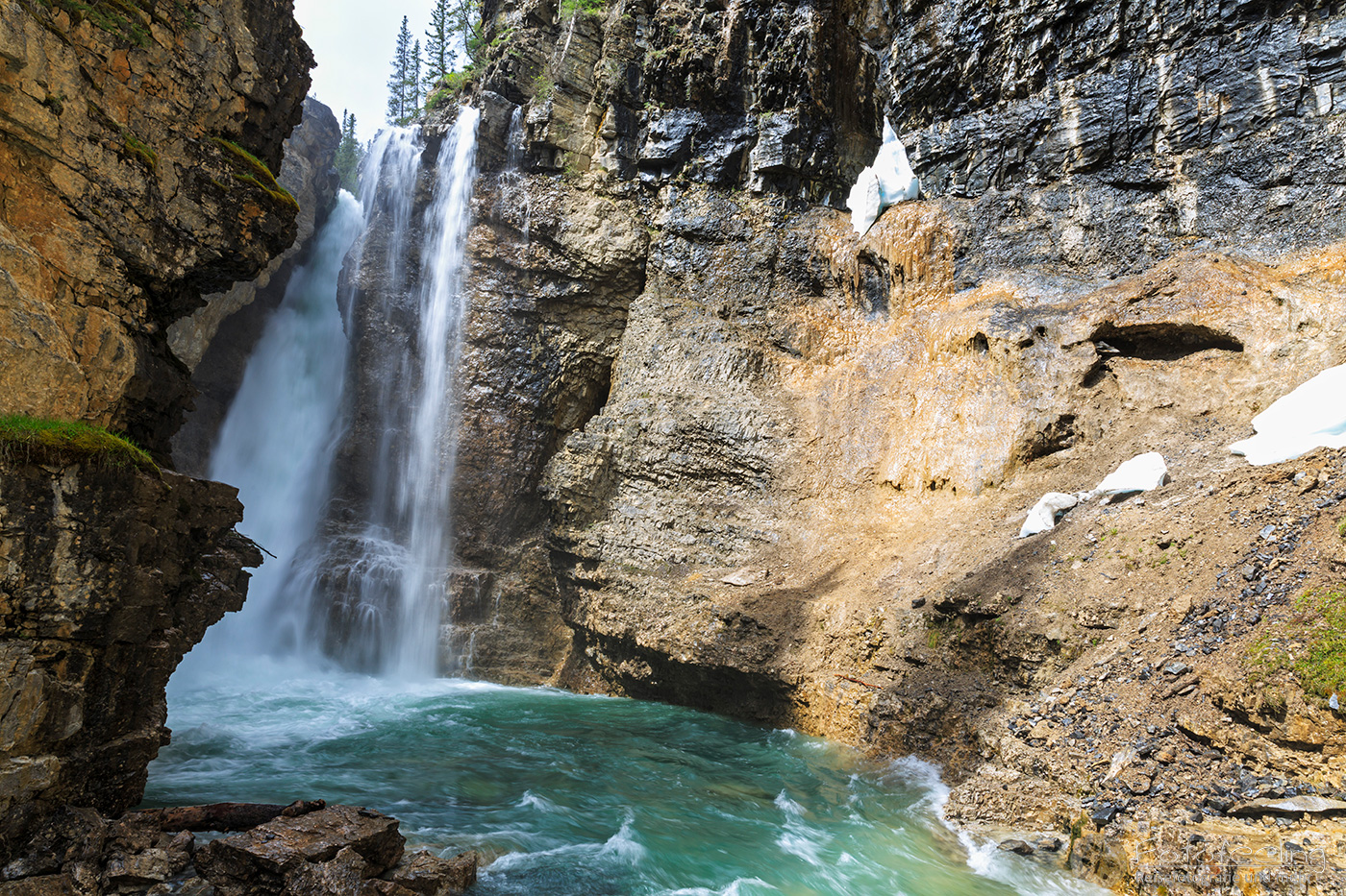 Upper Falls im Johnston Canyon