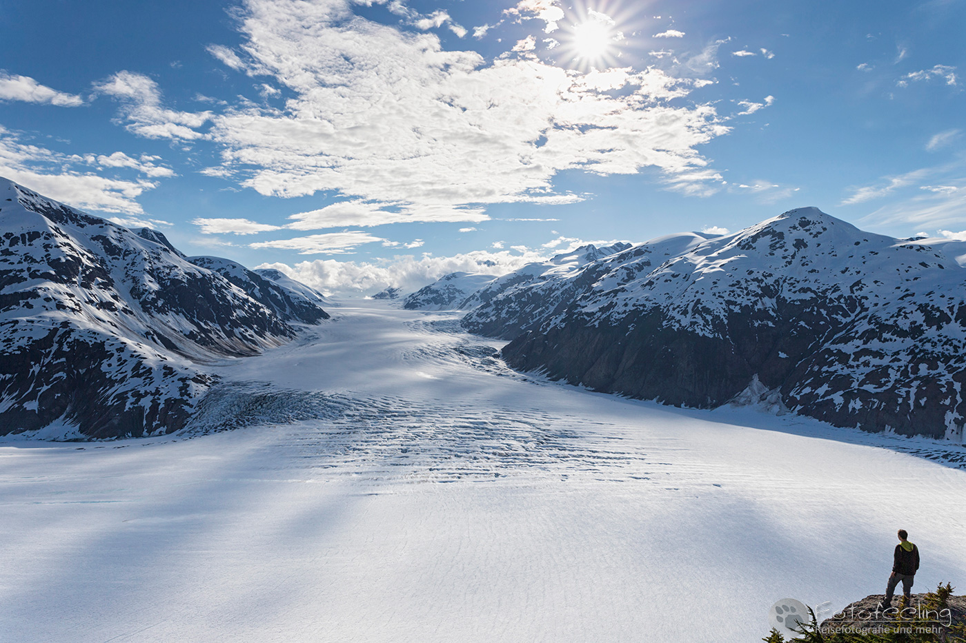 Chris vor dem Salmon Glacier