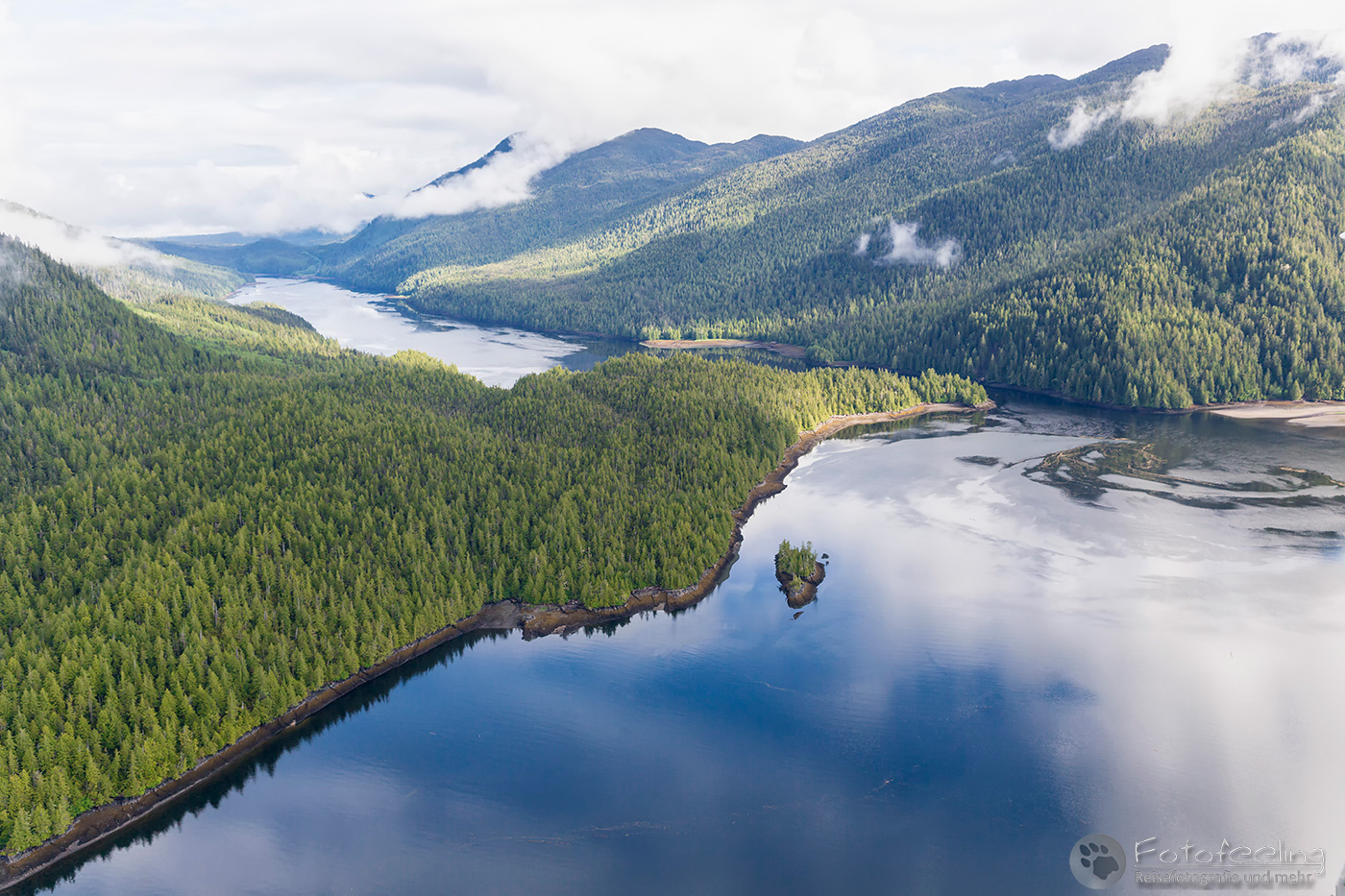 Landschaft aus dem Flugzeug