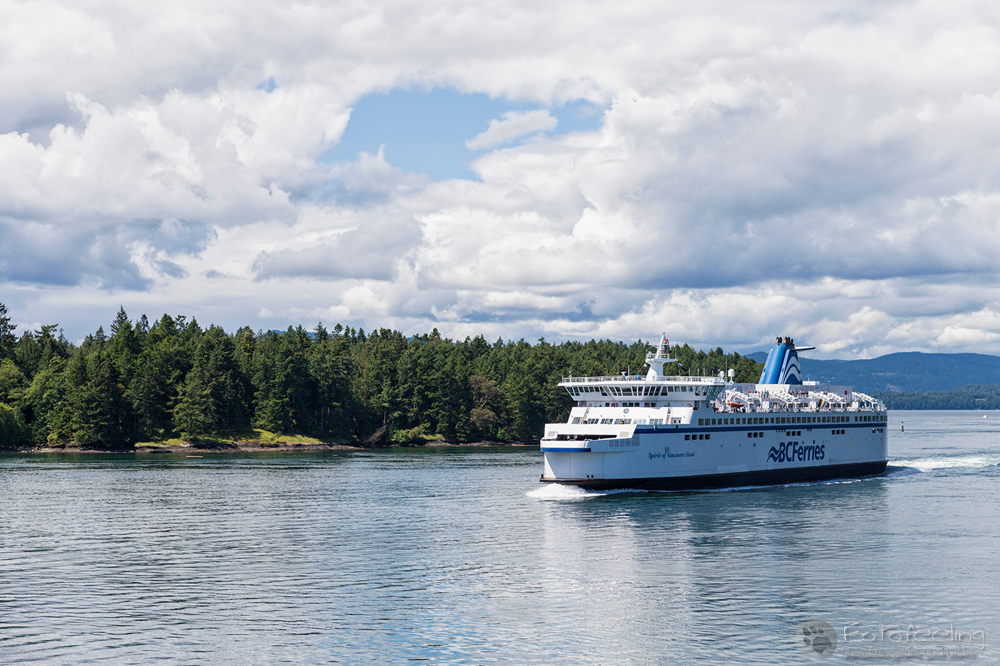 Fähre auf der Inside Passage